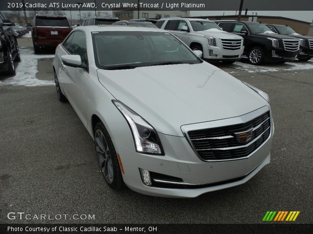 2019 Cadillac ATS Luxury AWD in Crystal White Tricoat
