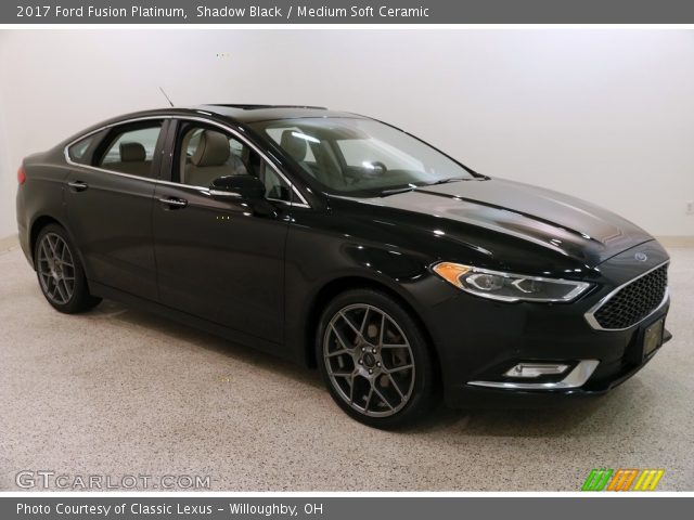 2017 Ford Fusion Platinum in Shadow Black