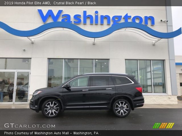 2019 Honda Pilot Elite AWD in Crystal Black Pearl