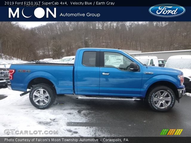 2019 Ford F150 XLT SuperCab 4x4 in Velocity Blue