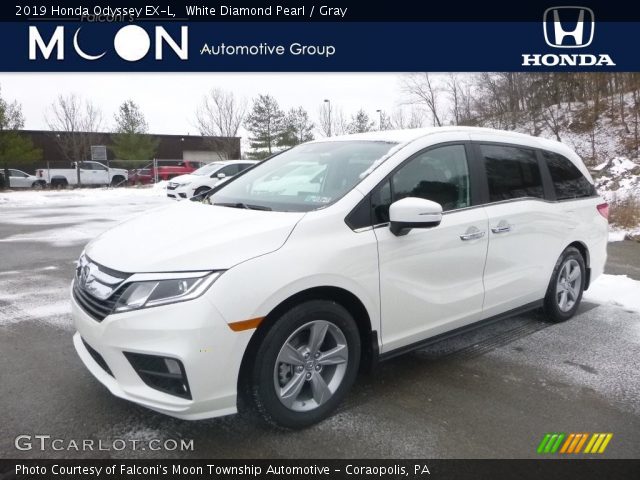 2019 Honda Odyssey EX-L in White Diamond Pearl