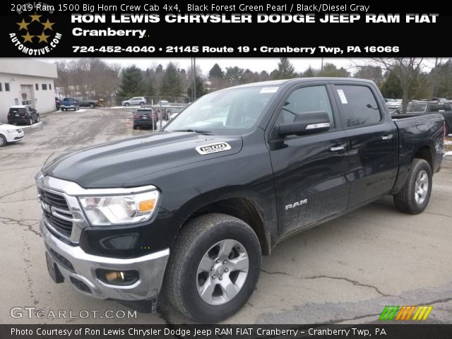 2019 Ram 1500 Big Horn Crew Cab 4x4 in Black Forest Green Pearl