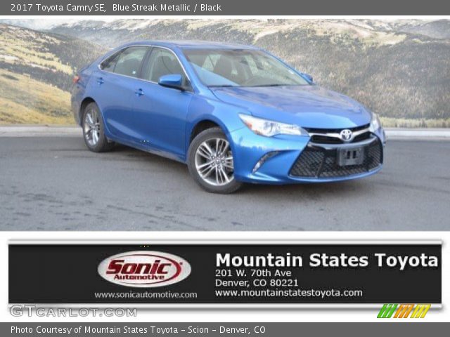 2017 Toyota Camry SE in Blue Streak Metallic