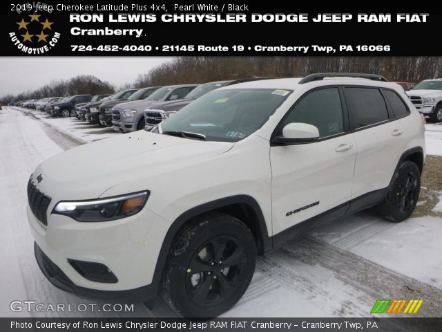2019 Jeep Cherokee Latitude Plus 4x4 in Pearl White