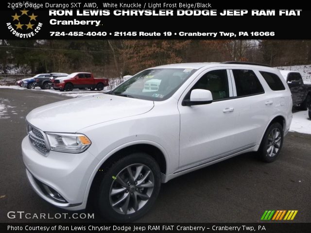 2019 Dodge Durango SXT AWD in White Knuckle