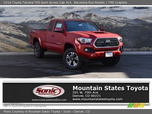 2019 Toyota Tacoma TRD Sport Access Cab 4x4 in Barcelona Red Metallic