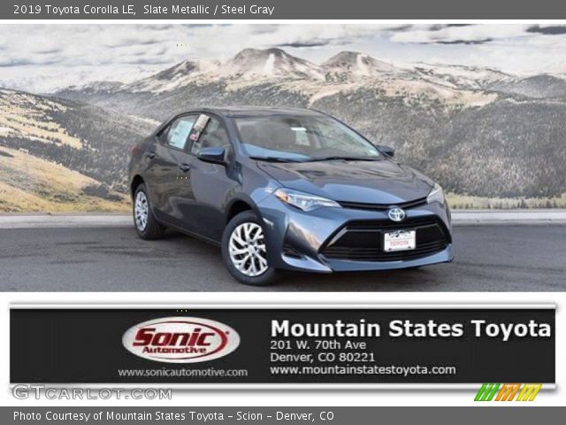 2019 Toyota Corolla LE in Slate Metallic