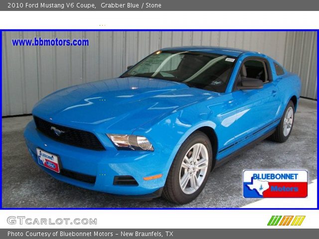 2010 Ford Mustang V6 Coupe in Grabber Blue