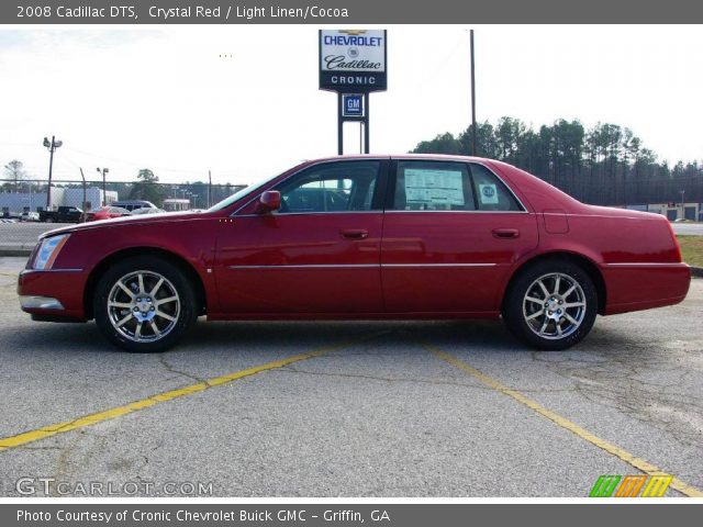 2008 Cadillac DTS  in Crystal Red
