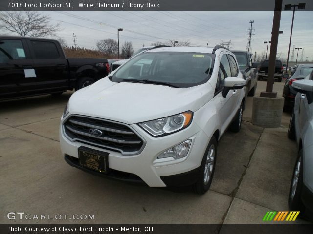 2018 Ford EcoSport SE in White Platinum