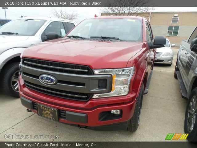 2018 Ford F150 XL SuperCab 4x4 in Ruby Red