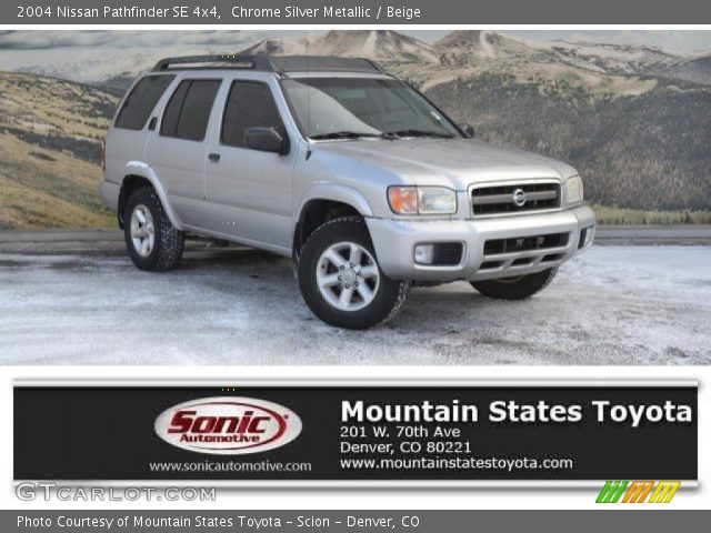 2004 Nissan Pathfinder SE 4x4 in Chrome Silver Metallic