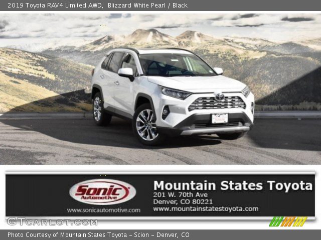 2019 Toyota RAV4 Limited AWD in Blizzard White Pearl