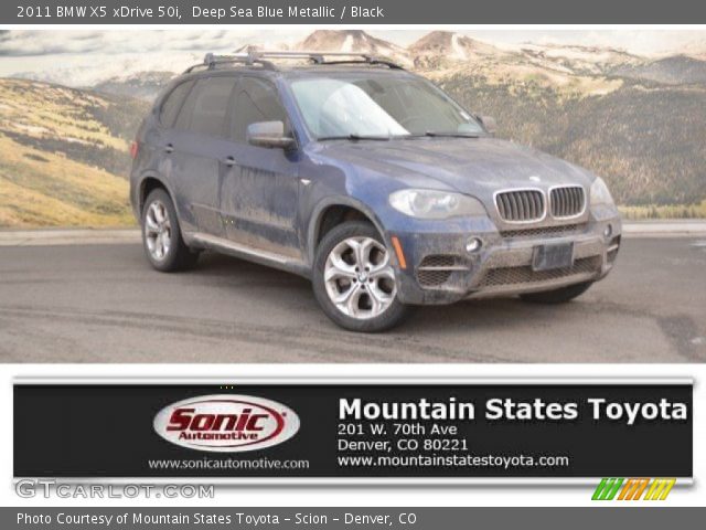 2011 BMW X5 xDrive 50i in Deep Sea Blue Metallic
