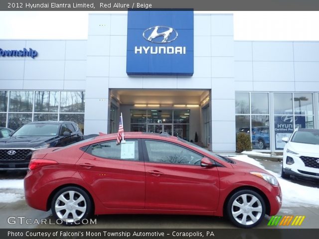 2012 Hyundai Elantra Limited in Red Allure
