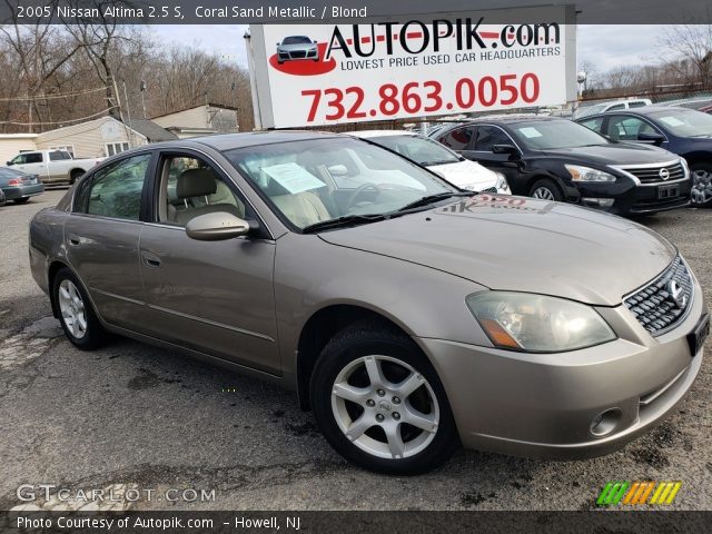 2005 Nissan Altima 2.5 S in Coral Sand Metallic