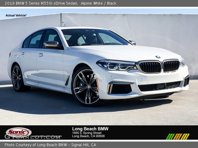 2019 BMW 5 Series M550i xDrive Sedan in Alpine White
