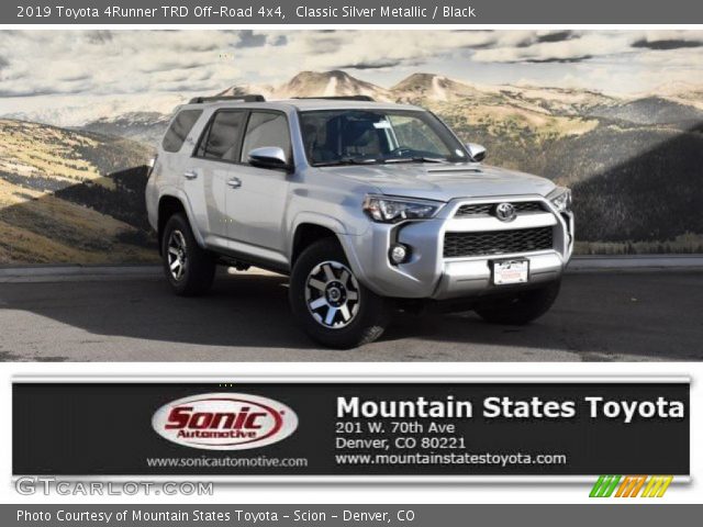 2019 Toyota 4Runner TRD Off-Road 4x4 in Classic Silver Metallic