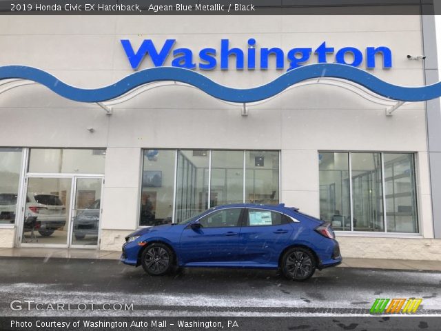 2019 Honda Civic EX Hatchback in Agean Blue Metallic