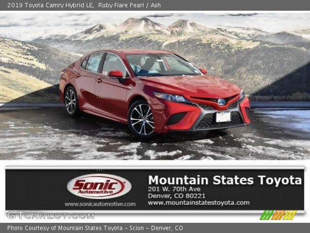 2019 Toyota Camry Hybrid LE in Ruby Flare Pearl