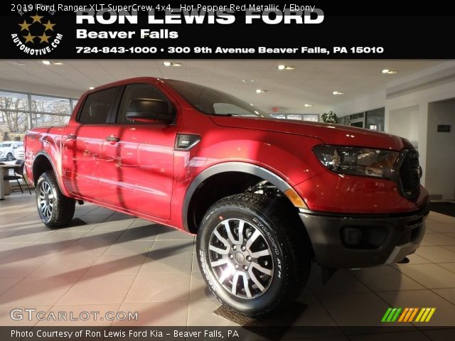 2019 Ford Ranger XLT SuperCrew 4x4 in Hot Pepper Red Metallic