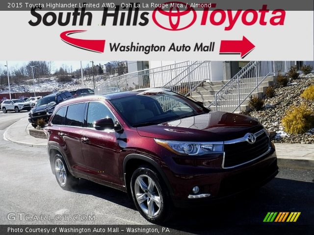 2015 Toyota Highlander Limited AWD in Ooh La La Rouge Mica
