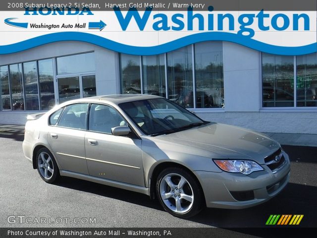 2008 Subaru Legacy 2.5i Sedan in Harvest Gold Metallic
