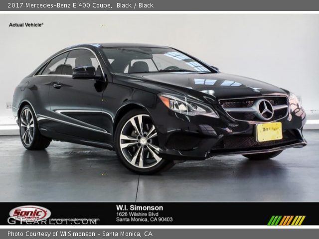 2017 Mercedes-Benz E 400 Coupe in Black