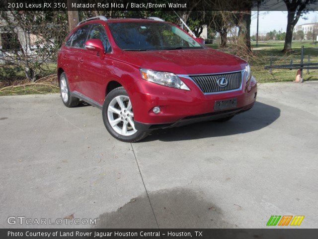 2010 Lexus RX 350 in Matador Red Mica