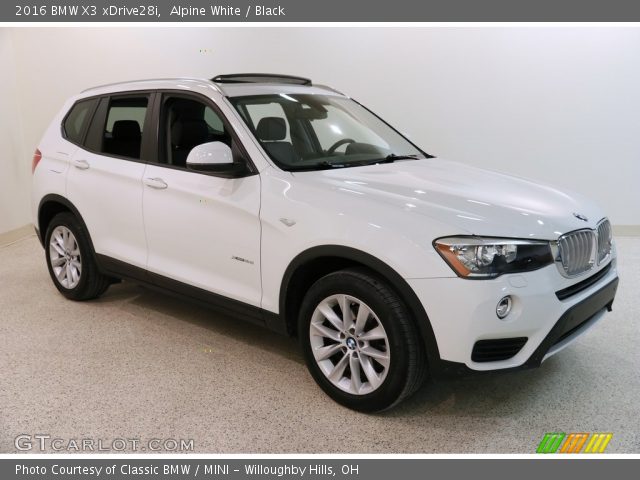 2016 BMW X3 xDrive28i in Alpine White