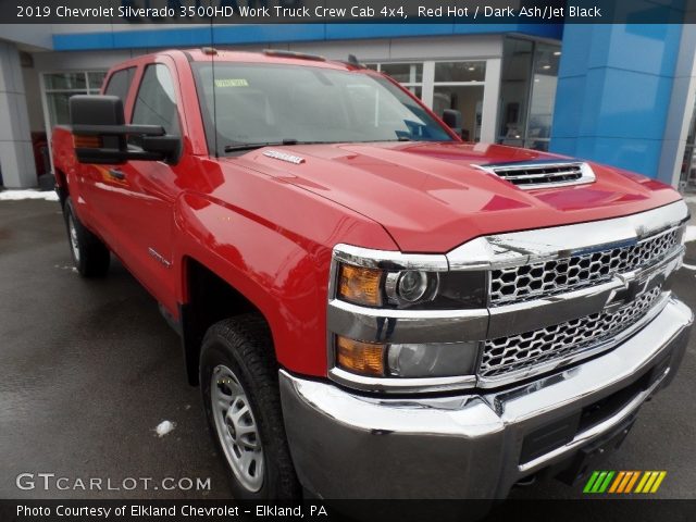 2019 Chevrolet Silverado 3500HD Work Truck Crew Cab 4x4 in Red Hot