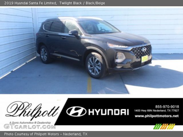 2019 Hyundai Santa Fe Limited in Twilight Black