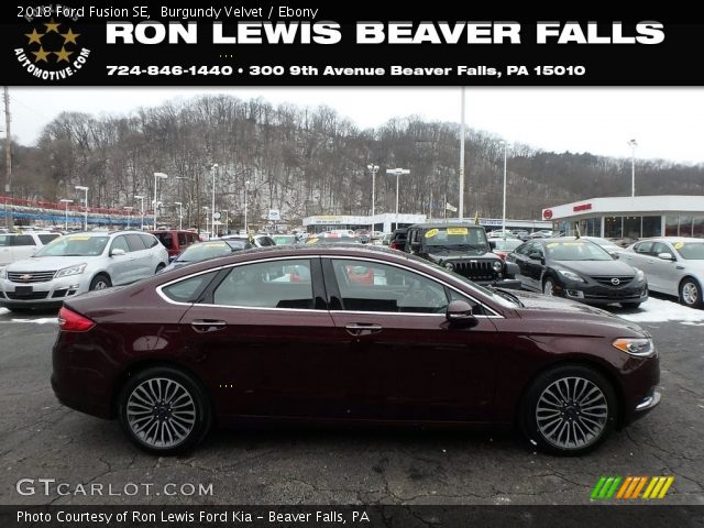 2018 Ford Fusion SE in Burgundy Velvet