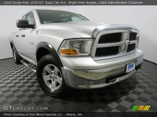 2009 Dodge Ram 1500 SLT Quad Cab 4x4 in Bright Silver Metallic