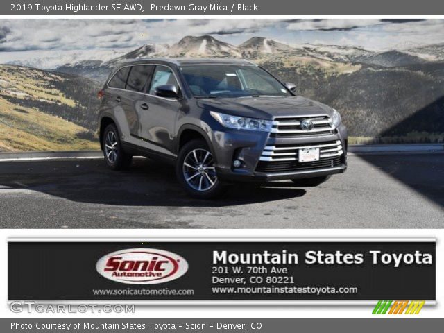 2019 Toyota Highlander SE AWD in Predawn Gray Mica
