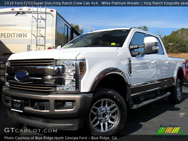 2018 Ford F250 Super Duty King Ranch Crew Cab 4x4 in White Platinum Metallic