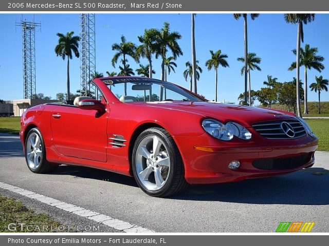 2006 Mercedes-Benz SL 500 Roadster in Mars Red