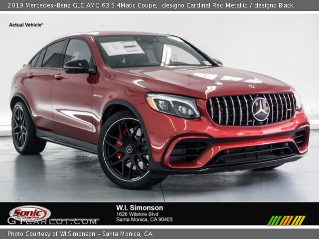 2019 Mercedes-Benz GLC AMG 63 S 4Matic Coupe in designo Cardinal Red Metallic