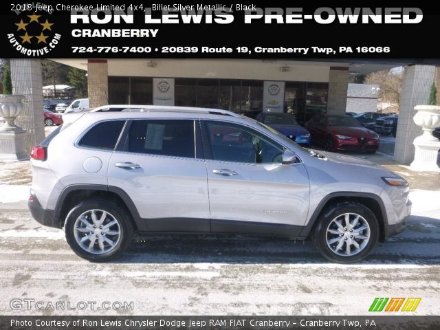 2018 Jeep Cherokee Limited 4x4 in Billet Silver Metallic