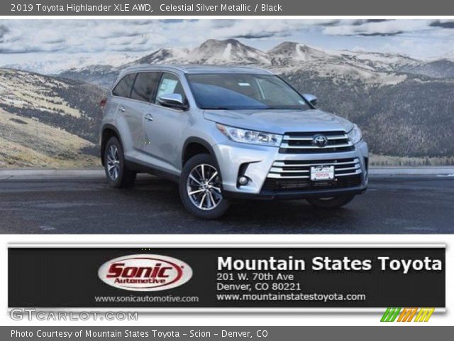 2019 Toyota Highlander XLE AWD in Celestial Silver Metallic