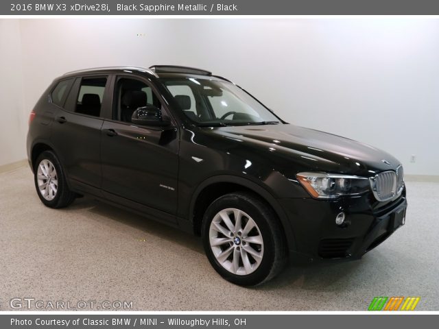2016 BMW X3 xDrive28i in Black Sapphire Metallic