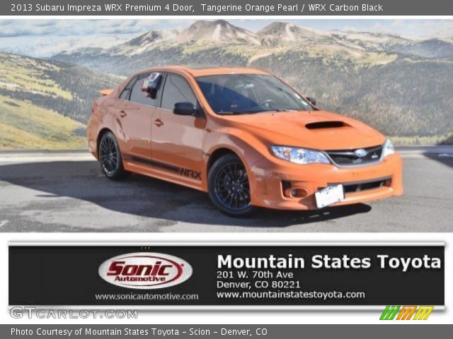 2013 Subaru Impreza WRX Premium 4 Door in Tangerine Orange Pearl
