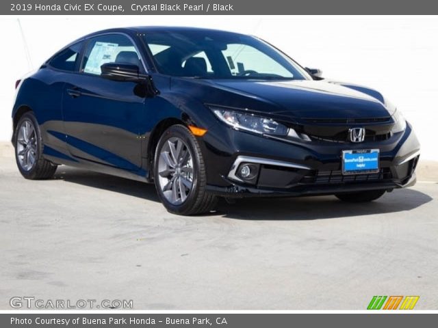 2019 Honda Civic EX Coupe in Crystal Black Pearl