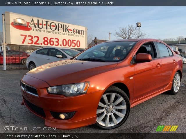 2009 Mitsubishi Lancer GTS in Rotor Glow Orange Metallic