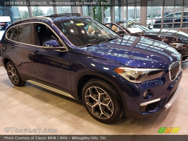 2018 BMW X1 xDrive28i in Mediterranean Blue Metallic