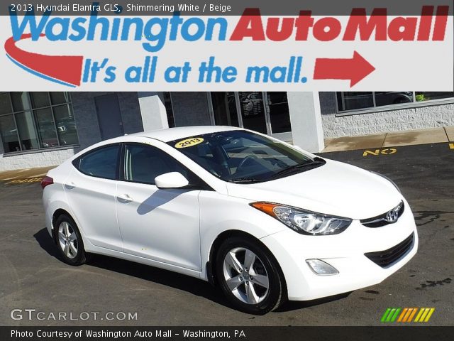 2013 Hyundai Elantra GLS in Shimmering White