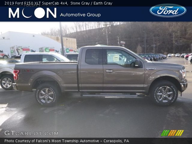2019 Ford F150 XLT SuperCab 4x4 in Stone Gray