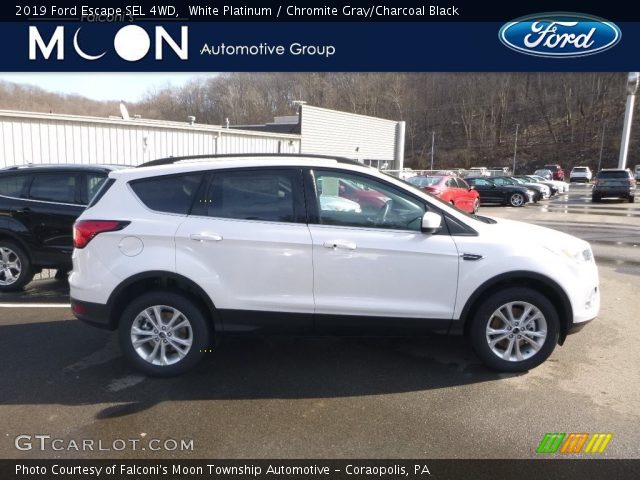 2019 Ford Escape SEL 4WD in White Platinum