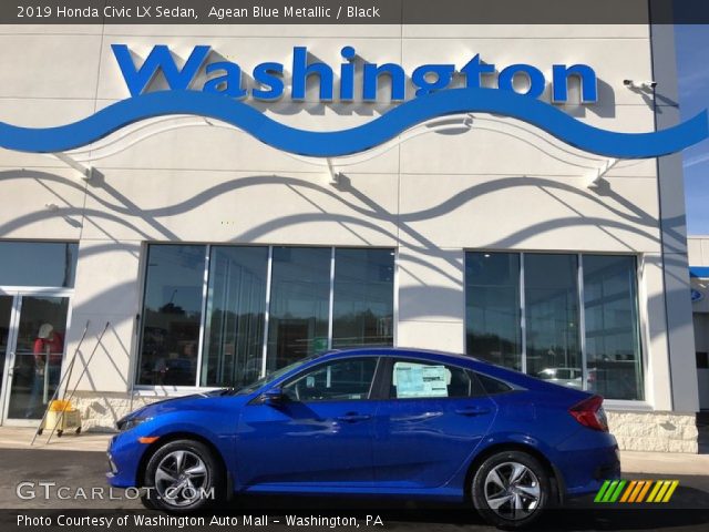 2019 Honda Civic LX Sedan in Agean Blue Metallic