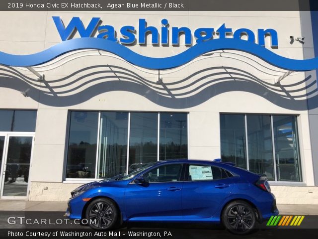 2019 Honda Civic EX Hatchback in Agean Blue Metallic